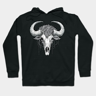 Buffalo skull art Hoodie